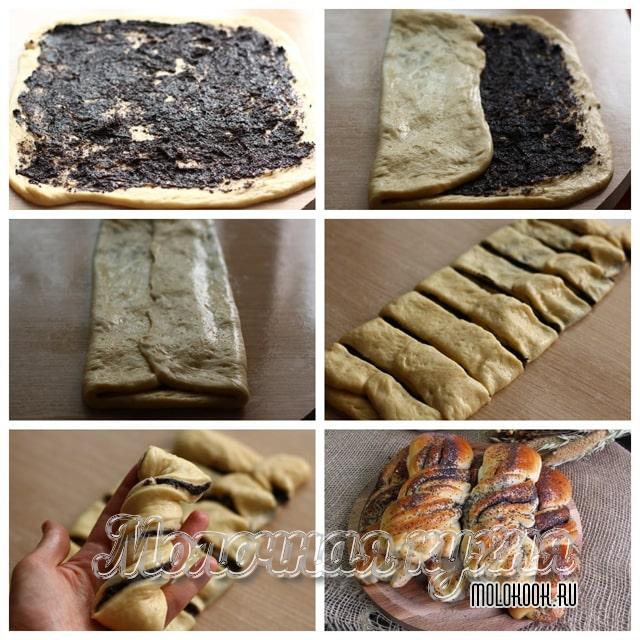 Формирование сдобных вертушек