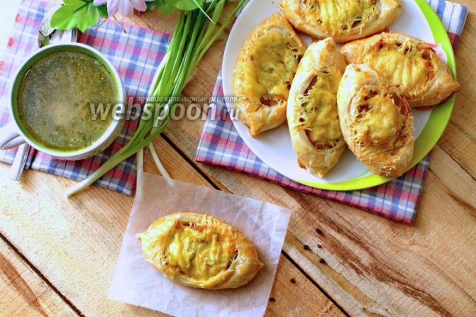 Фото Лодочки из слоёного теста