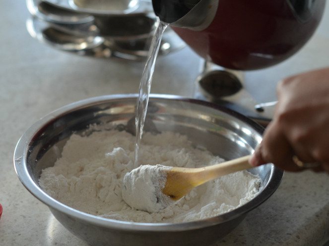 Мука в кипятке