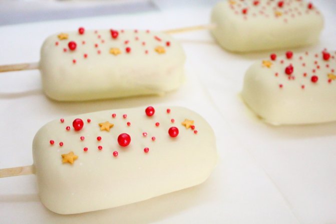 вкусное Пирожное Эскимо на палочке