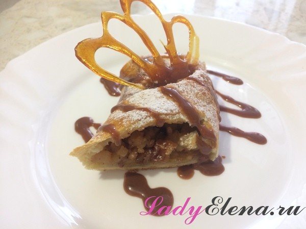 Яблочный штрудель фото-рецепт