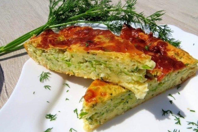 Заливной пирог на сметане с капустой