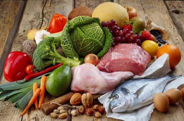 Овощи мясо фрукты